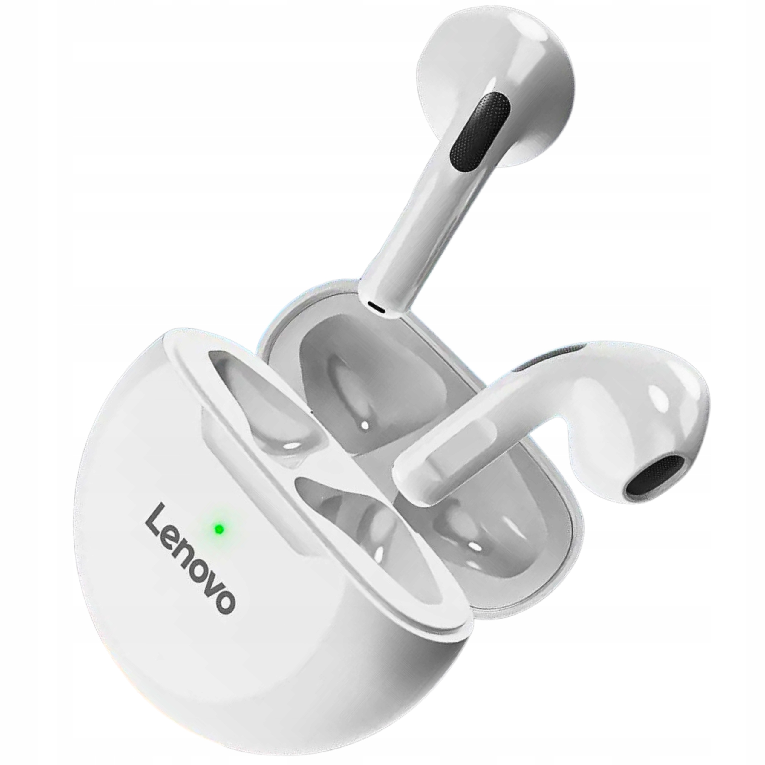Bezdrôtové slúchadlá do uší Lenovo HT38 White + kábel EdStore USB typu C